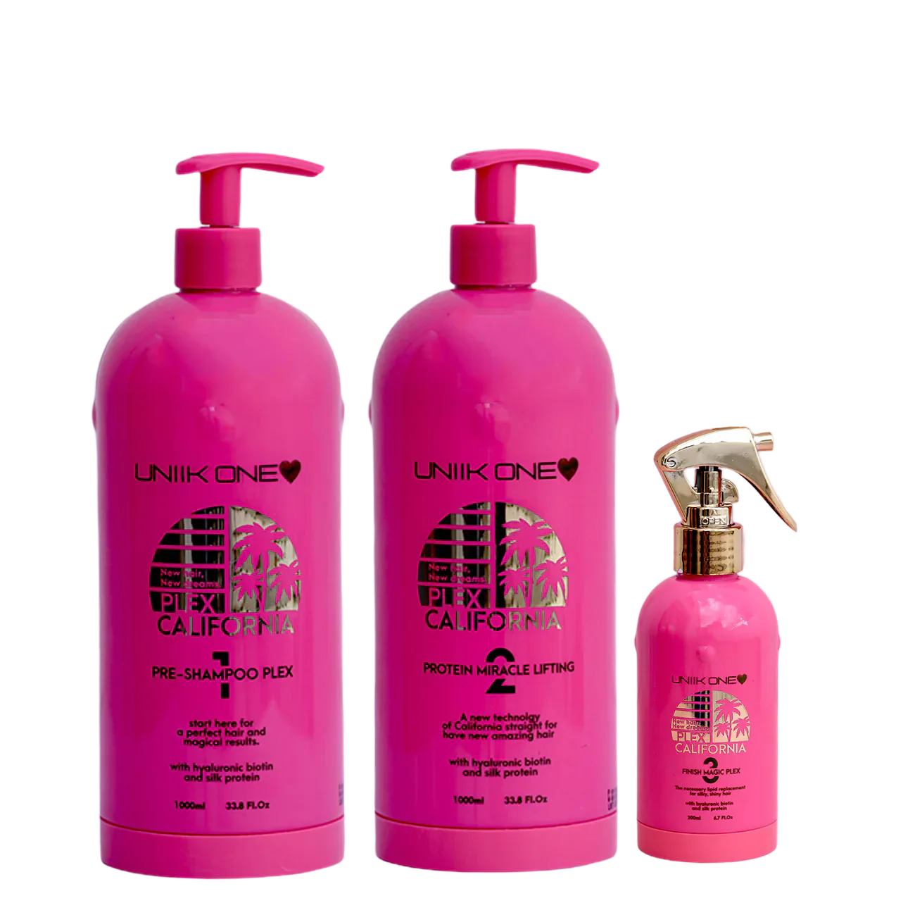 Uniik One | Kit Lissage California Plex 2x1L + Step 3 (200ml)