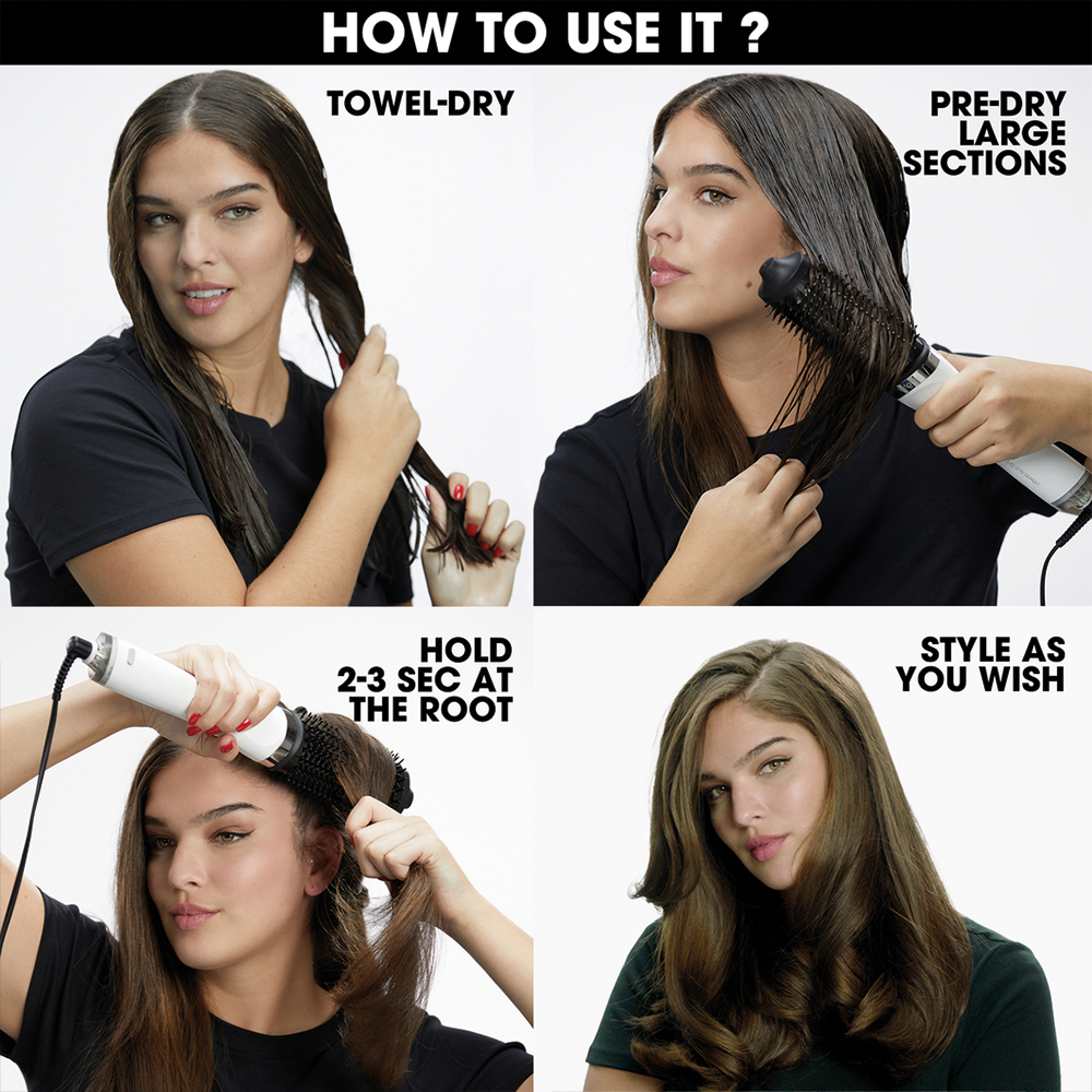 GHD | Brosse Soufflante 2-En-1 GHD Duet Blowdry Blanc