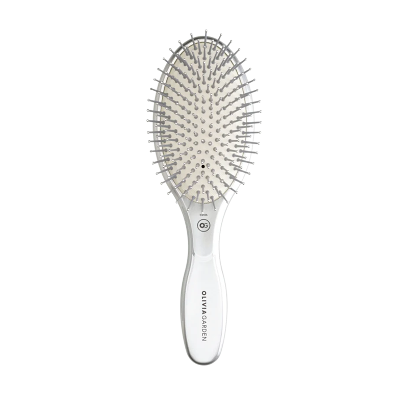 Olivia Garden | Expert Care Oval Nylon Bristles Silver