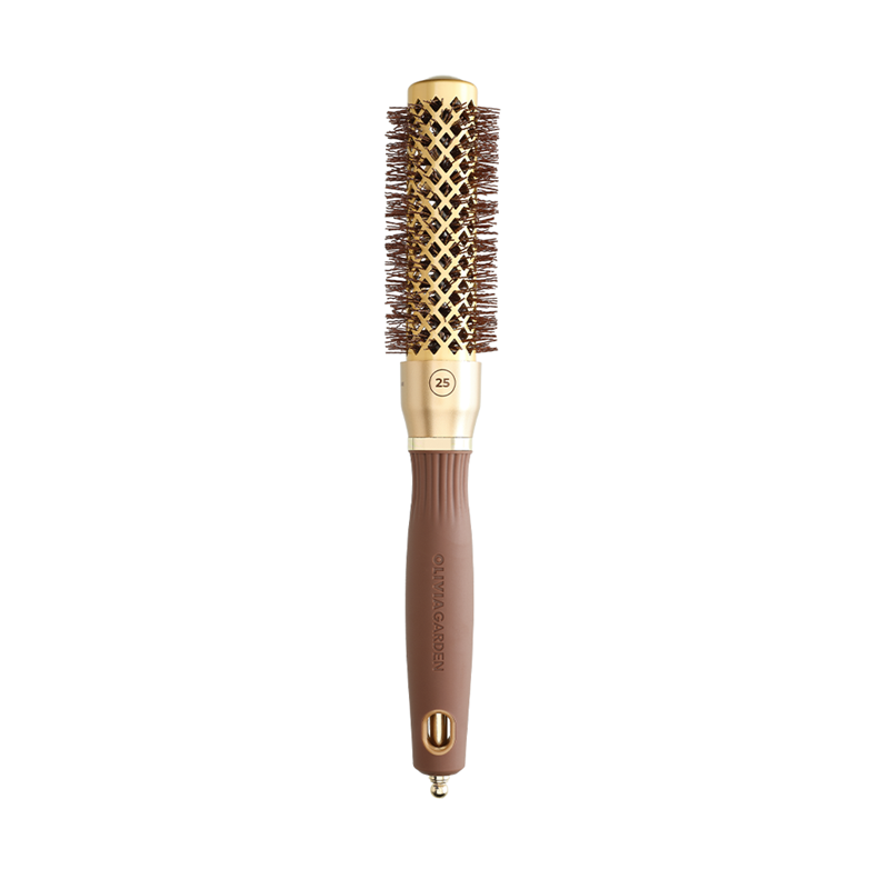 Olivia Garden | Expert Blowout Shine Wavy Bristles Gold&Brown 25