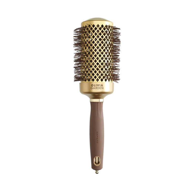 Olivia Garden | Expert Blowout Shine Wavy Bristles Gold&Brown 55