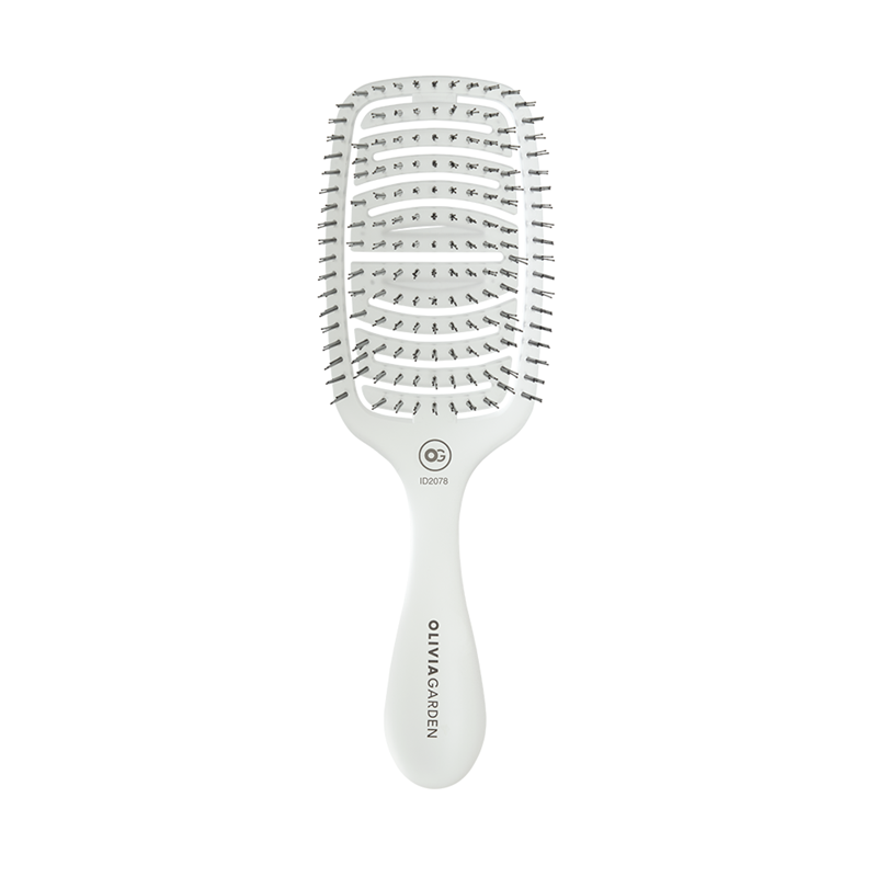 Olivia Garden | Essential Care Flex Fine Hair Bristles Ice White