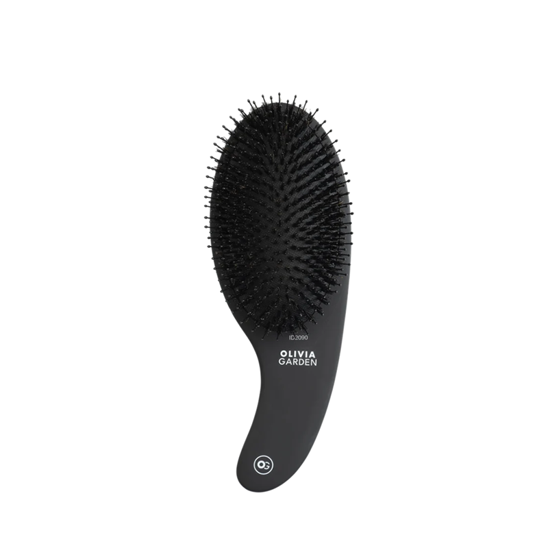 Olivia Garden | Expert Care Curve Boar&Nylon Bristles Matt Black