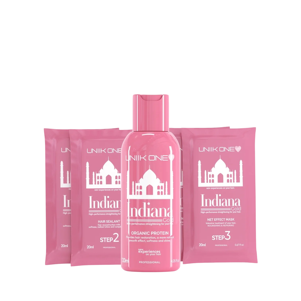 Uniik One | Kit Indiana Gloss Lissage Organic Proteine 120Ml