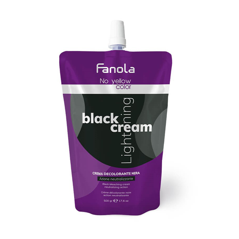 Fanola | No Yellow Black Cream Lightener - 500Gr