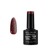 Elixir | Semi Gel 8 ml- #1105 Lava Glitter