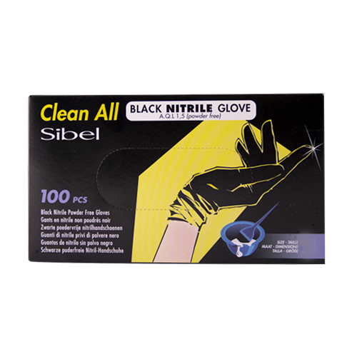 Sibel | Gants Nitrile Aql 1.5 Noir Large 100 Pcs