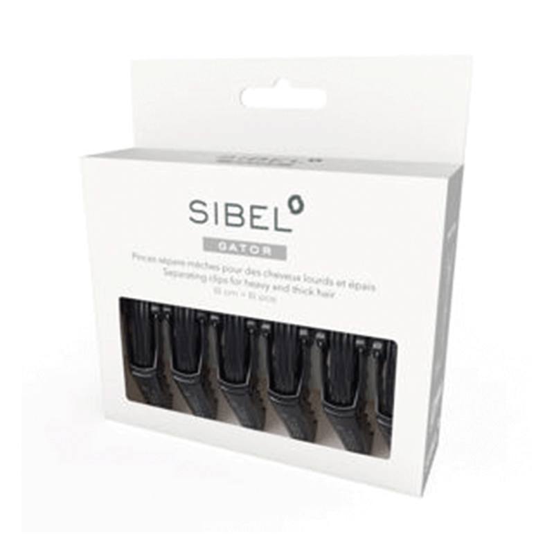 Sibel | Pince À Tenue Forte Noire S 6Pcs