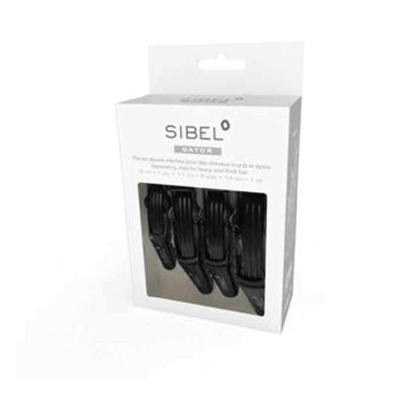 Sibel | Pinces Sépare-Mèches Strong 1Xxl+2Xl+1S Noir